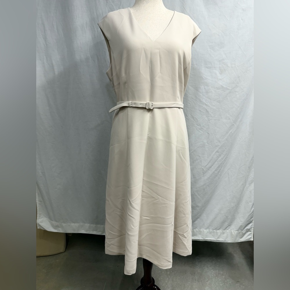 Ann Taylor Elegant Ivory Midi Dress